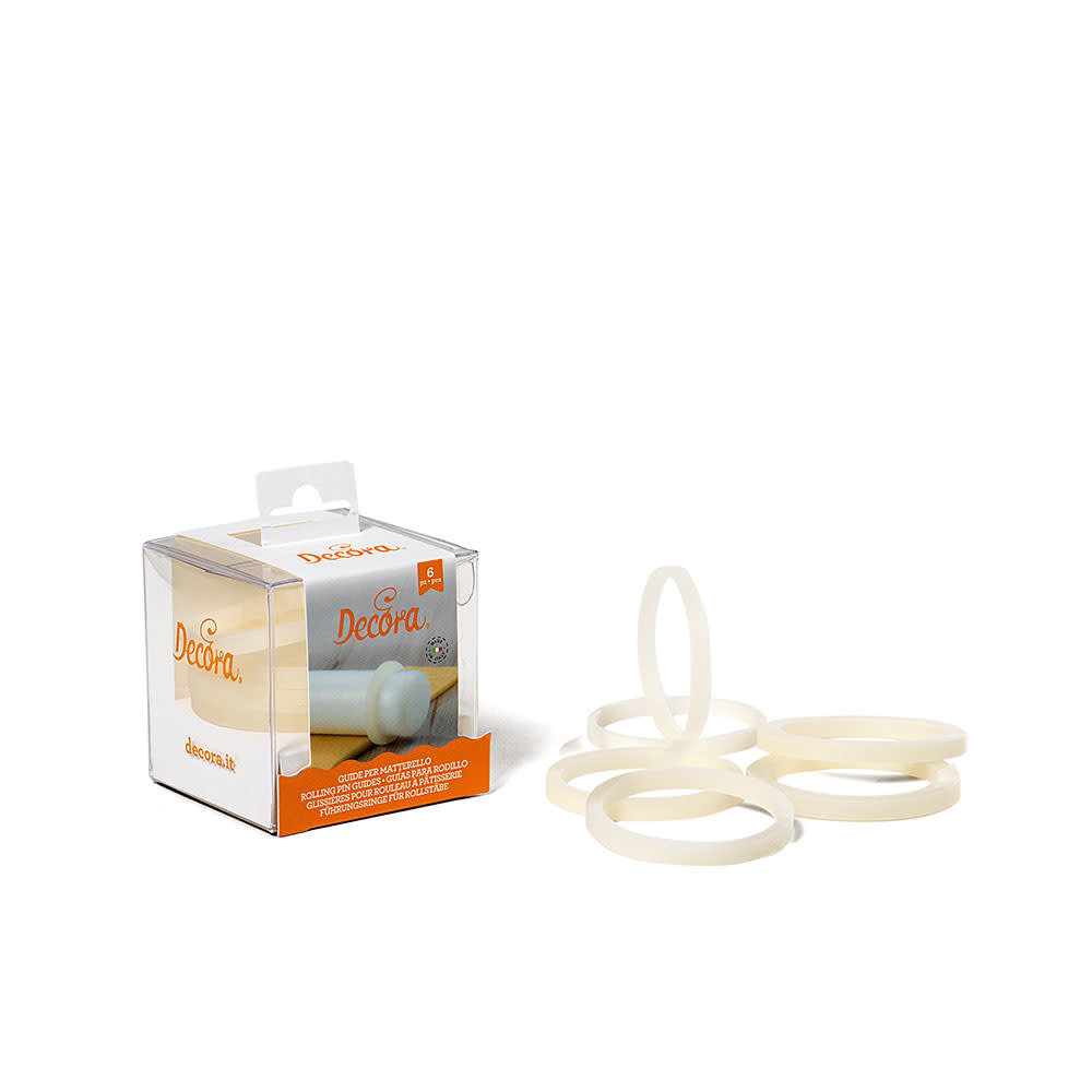 Decora Deegroller diktegeleiders voor gelijkmatige deegdikte, 2-4-6 mm Decora Deegroller diktegeleiders voor gelijkmatige deegdikte, 2-4-6 mm