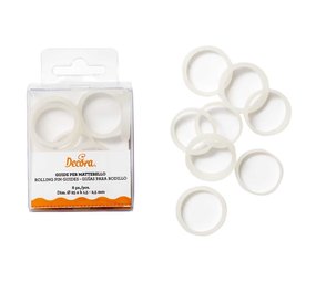 Decora Rolling pin spacer guides, 1.5-3 mm Decora Rolling pin spacer guides, 1.5-3 mm