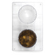 Decora Professionele polycarbonaat halve bol chocoladevorm, 100 x 45 mm