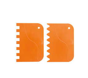Decora Decorating scraper set, wavy and comb, 2 pieces Decora Decorating scraper set, wavy and comb, 2 pieces