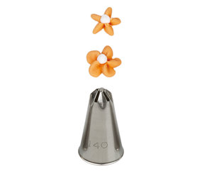 Decora Stainless steel flower piping nozzle no. 140