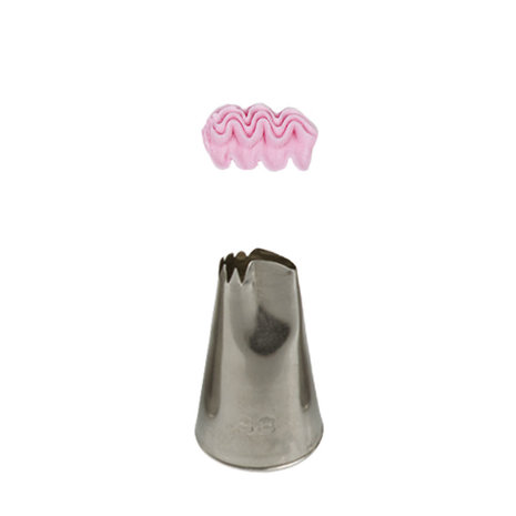 Decora Seamless stainless steel petal piping nozzle, model no. 88