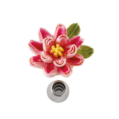 Decora Rvs drievoudig gekarteld bloemspuitmond voor directe bloemen, te gebruiken met de 3D-adapter
