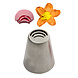 Decora Rvs drievoudig gekarteld bloemspuitmond voor directe bloemen, te gebruiken met de 3D-adapter