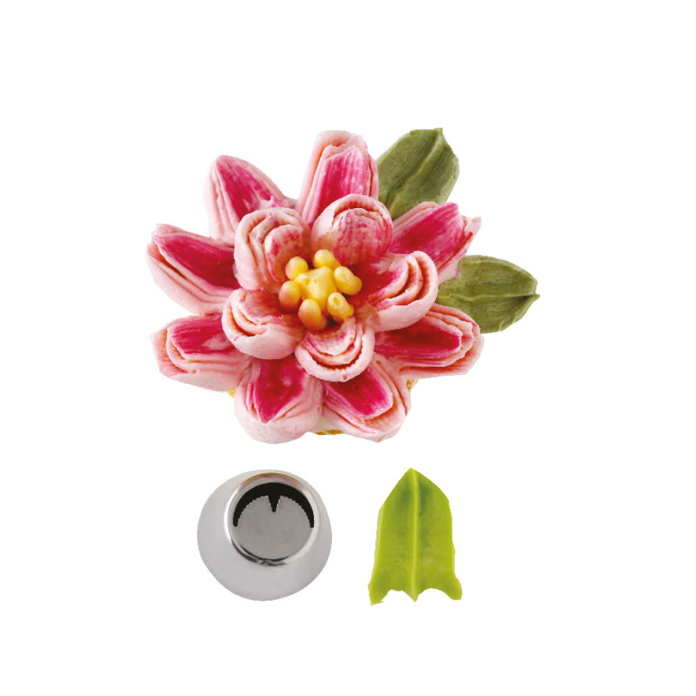 Decora Stainless steel jagged-vein leaf nozzle for direct flowers, to use with the 3D nozzle adapter Decora Stainless steel jagged-vein leaf nozzle for direct flowers, to use with the 3D nozzle adapter