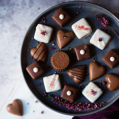 Decora Chocoladevorm polycarbonaat vierkant 25x25mm