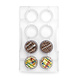 Decora Professional polycarbonate chocolate mold for fluted cups, 8 cavities Decora Professional polycarbonate chocolate mold for fluted cups, 8 cavities