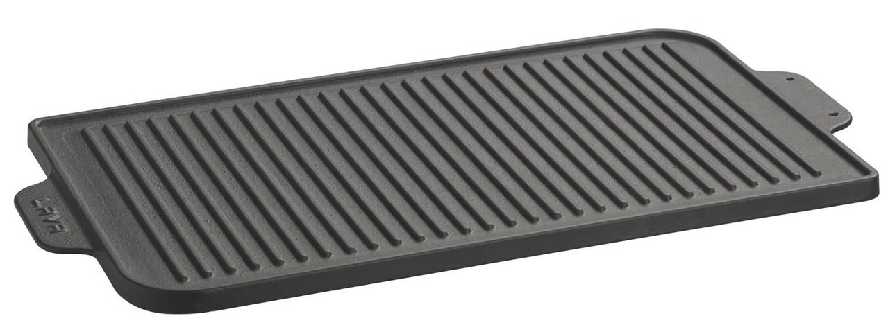 Lava Plain enameled 2-sided grill / plancha 26x47cm