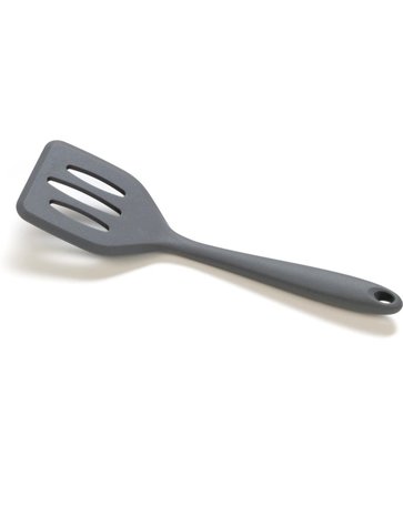 Slotted silicone spatula
