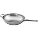 5-ply stainless steel wok 32cm with extra handle 5-ply stainless steel wok 32cm with extra handle