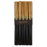 Tokyo Design Studio 5 paar eetstokjes zwart twist Tokyo Design Studio 5 paar eetstokjes zwart twist