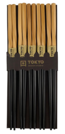Tokyo Design Studio 5 sets of chopsticks Black Twist Tokyo Design Studio 5 sets of chopsticks Black Twist