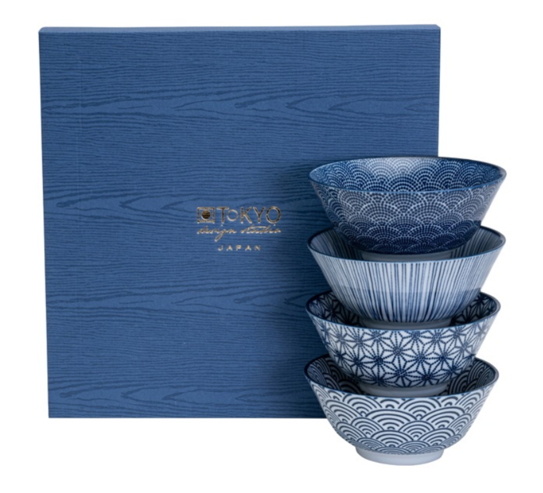 Tokyo Design Studio 4 kommen 15.2x6.7cm 500ml in giftbox