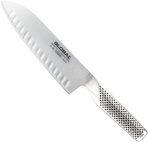 Global G80 santoku met kuiltjes 18cm Global G80 santoku met kuiltjes 18cm
