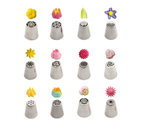 Decora Set spuitmonden 3D-bloemen, 12 stuks, nr. 3