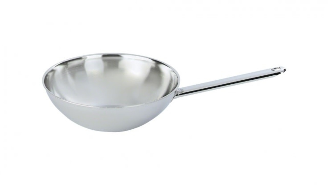 Demeyere Apollo 7 stainless steel wok flat bottom 30cm Demeyere Apollo 7 stainless steel wok flat bottom 30cm