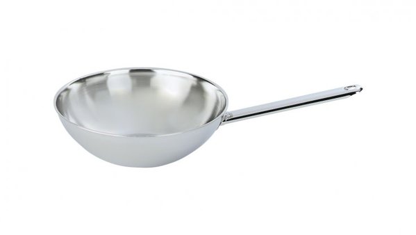 Demeyere Apollo 7 stainless steel wok flat bottom 30cm Demeyere Apollo 7 stainless steel wok flat bottom 30cm