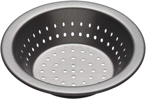Masterclass Non-stick perforated pie dish 10cm