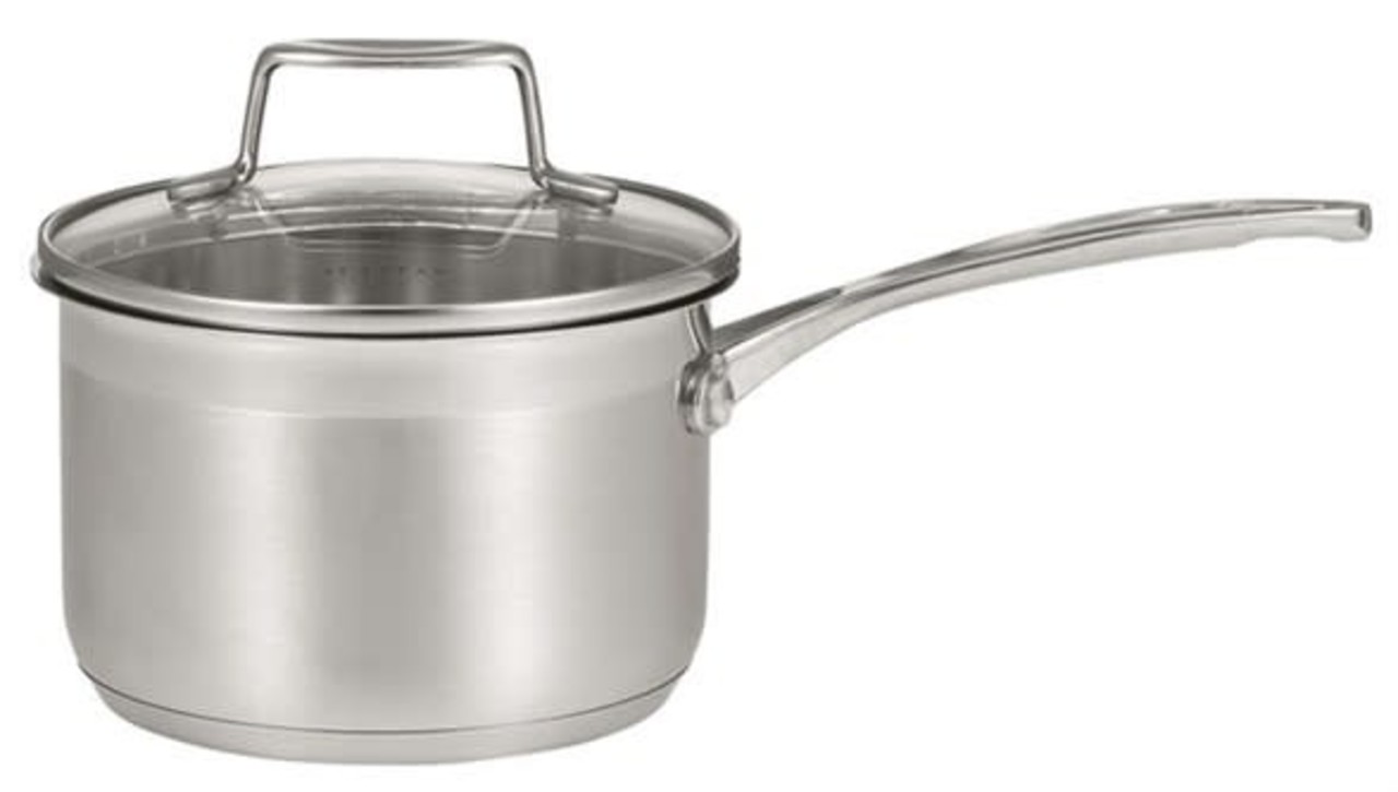 Scanpan Impact steelpan 18cm / 2,5L met glazen deksel