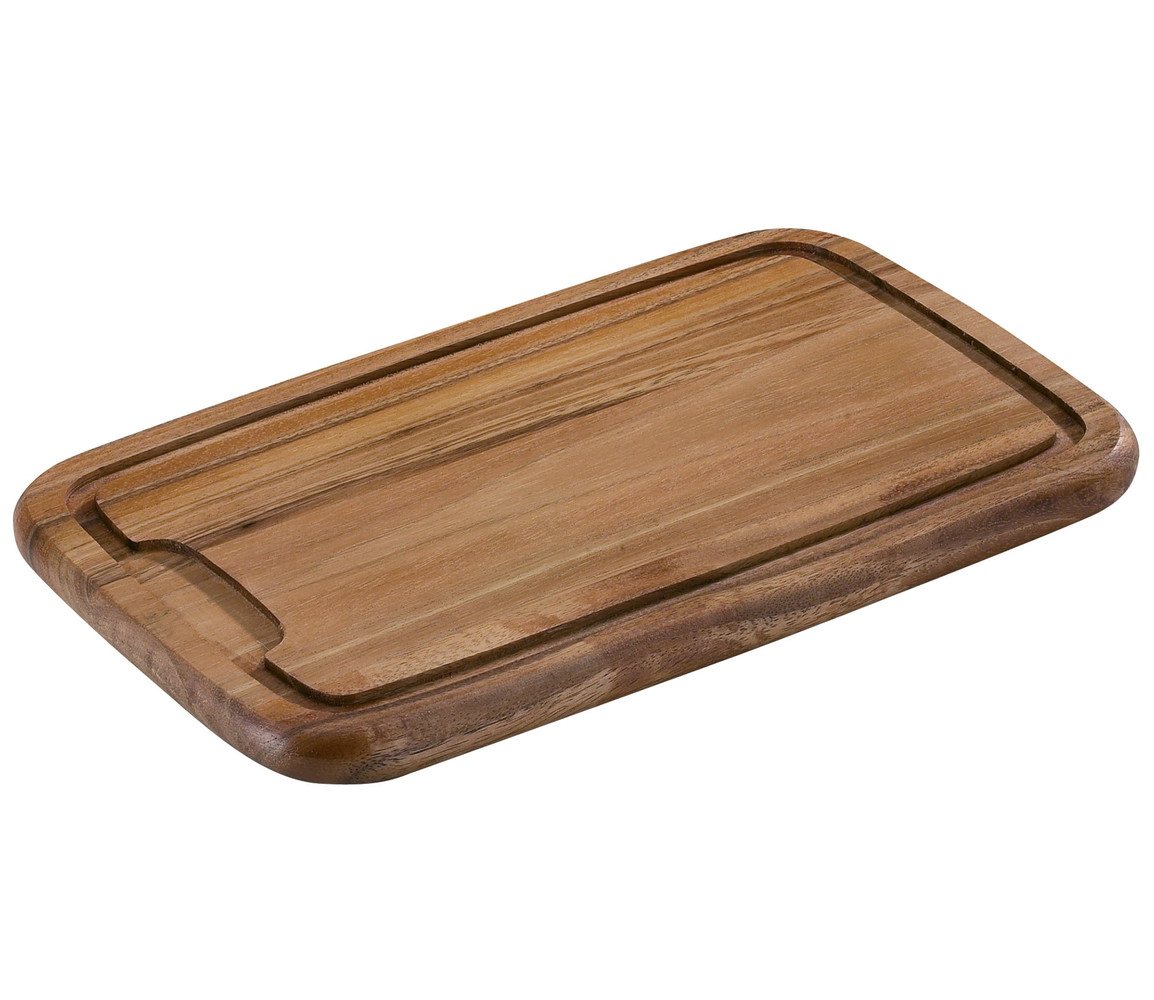 Zassenhaus Acacia wood cutting board with juice groove 36x23cm Zassenhaus Acacia wood cutting board with juice groove 36x23cm