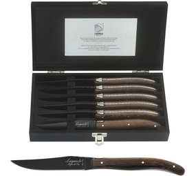 Laguiole style de vie Steakmessenset wengé Laguiole style de vie Steakmessenset wengé