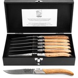 Laguiole style de vie 6 steak knives oak stonewash