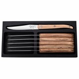 Laguiole style de vie 6 steak knives oak