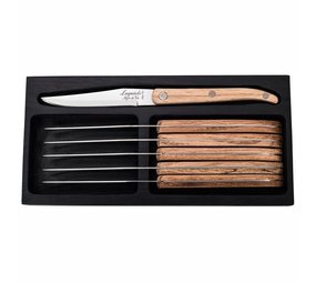Laguiole style de vie Steakmessenset eiken “Innovation” Laguiole style de vie Steakmessenset eiken “Innovation”