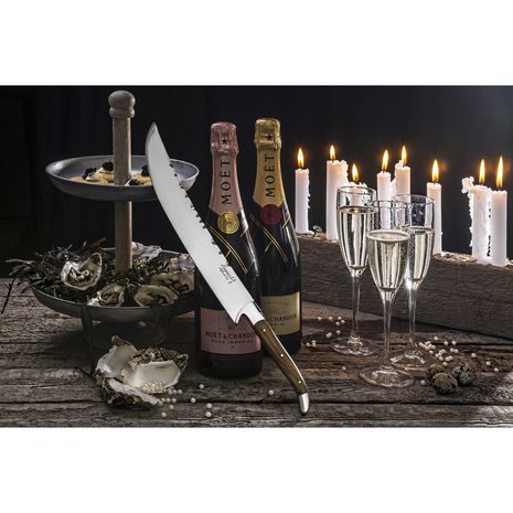 Laguiole style de vie Champagnesabel met olijfhouten heft Laguiole style de vie Champagnesabel met olijfhouten heft