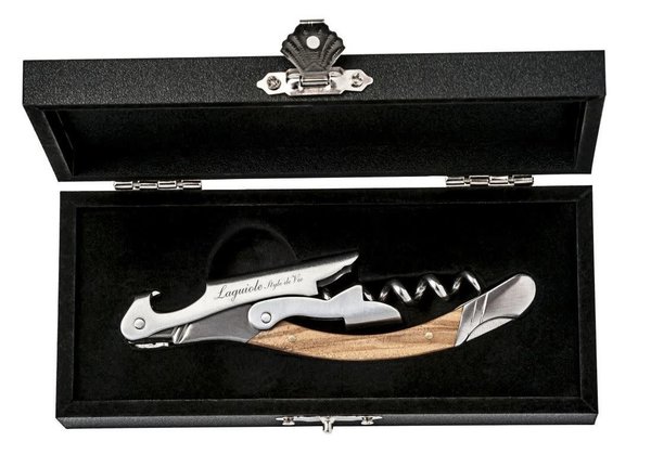 Laguiole style de vie Corkscrew / waiter's friend olive wood in gift box Laguiole style de vie Corkscrew / waiter's friend olive wood in gift box