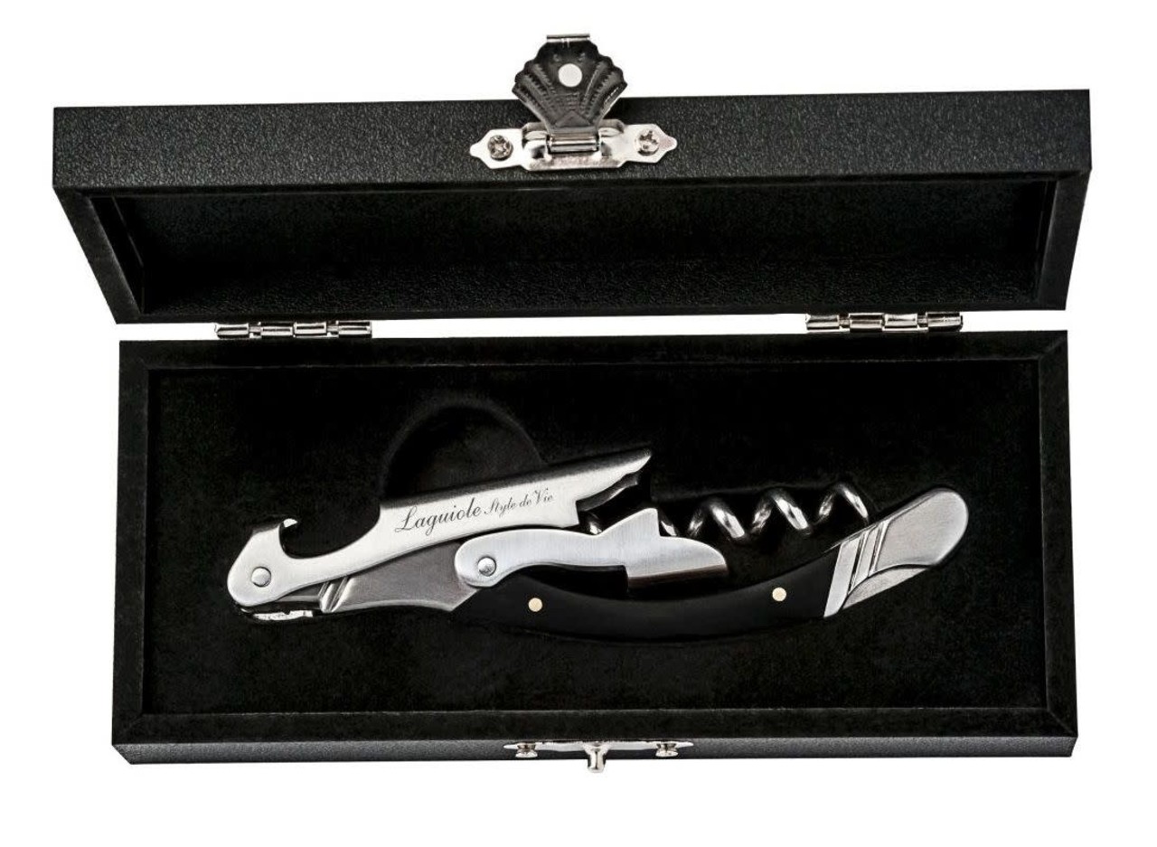 Laguiole style de vie Corkscrew / waiter's friend ebony in gift box