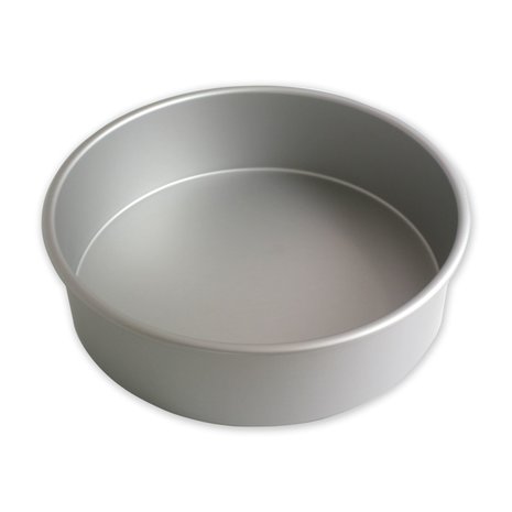 Decora Naadloze geanodiseerd aluminium professionele ronde bakvorm, 25 x 7.5 cm