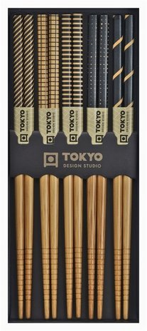 Tokyo Design Studio 5 sets of patterned chopsticks