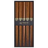 Tokyo Design Studio 5 chopsticks sets dark wood