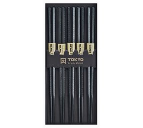Tokyo Design Studio 5 paar vijfhoekige eetstokjes