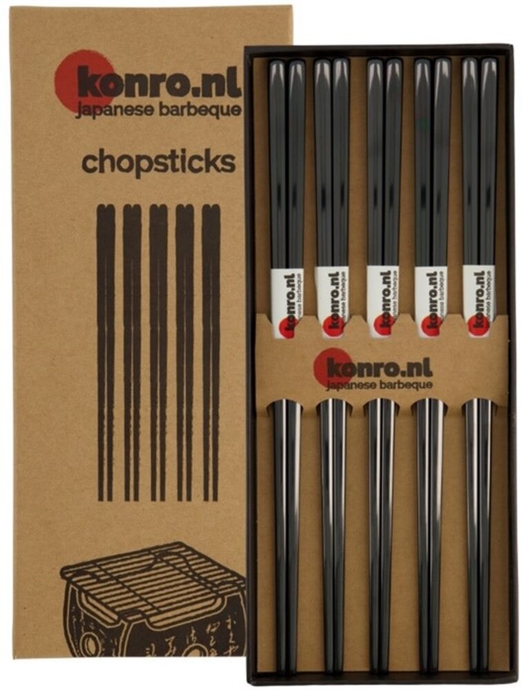 Tokyo Design Studio 5 sets of stainless steel chopsticks "Japanese BBQ" Tokyo Design Studio 5 sets of stainless steel chopsticks "Japanese BBQ"