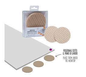 Decora Anti-slip discs, ⌀9 cm, 10 pieces Decora Anti-slip discs, ⌀9 cm, 10 pieces