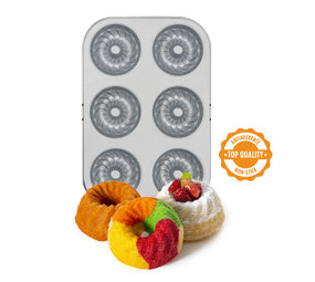 Decora Bakvorm mini-tulbandjes met antikleeflaag Decora Bakvorm mini-tulbandjes met antikleeflaag