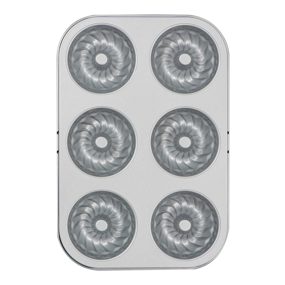 Decora Non-stick steel mold for 6 mini Kugelhopf cakes, 18 x 27 cm Decora Non-stick steel mold for 6 mini Kugelhopf cakes, 18 x 27 cm