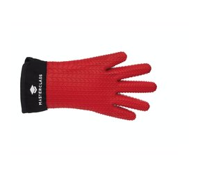 Masterclass Silicone oven mitt red