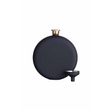 BarCraft Round hip flask matte black