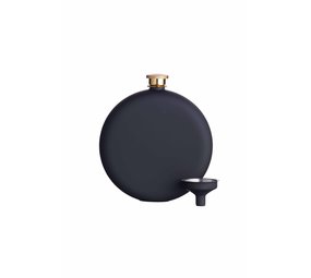 BarCraft Rond heupflesje mat zwart BarCraft Rond heupflesje mat zwart
