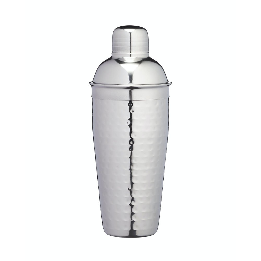 BarCraft Cocktailshaker hammered stainless steel
