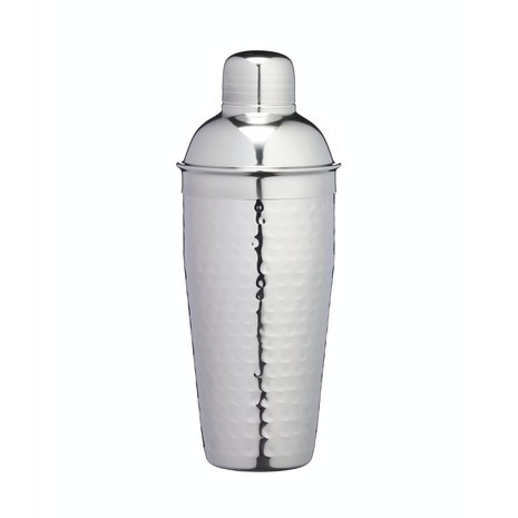 BarCraft Cocktailshaker hammered stainless steel