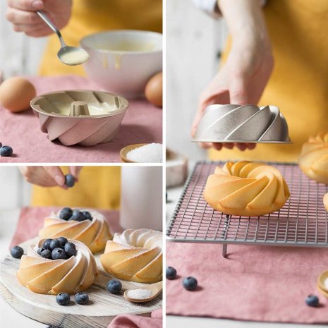 Decora Die-cast aluminum non-stick mini cake mold, Alice design, ⌀10 x 5 cm Decora Die-cast aluminum non-stick mini cake mold, Alice design, ⌀10 x 5 cm