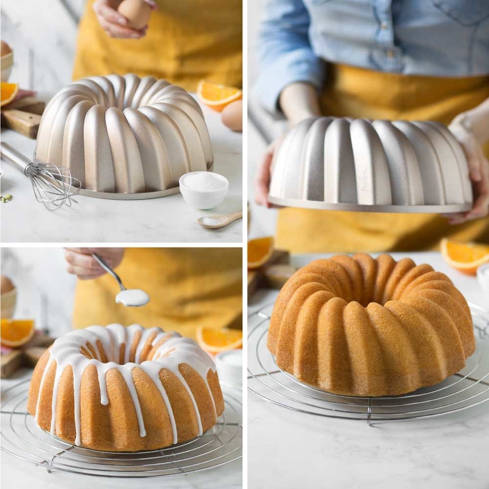 Decora Gegoten aluminium antiaanbak cakevorm, ontwerp Carol, ⌀24 x 10 cm