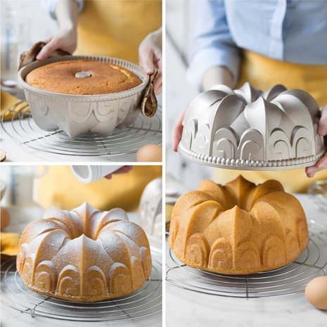 Decora Die-cast aluminum non-stick cake mold, Gaia design, ⌀24 x 10 cm