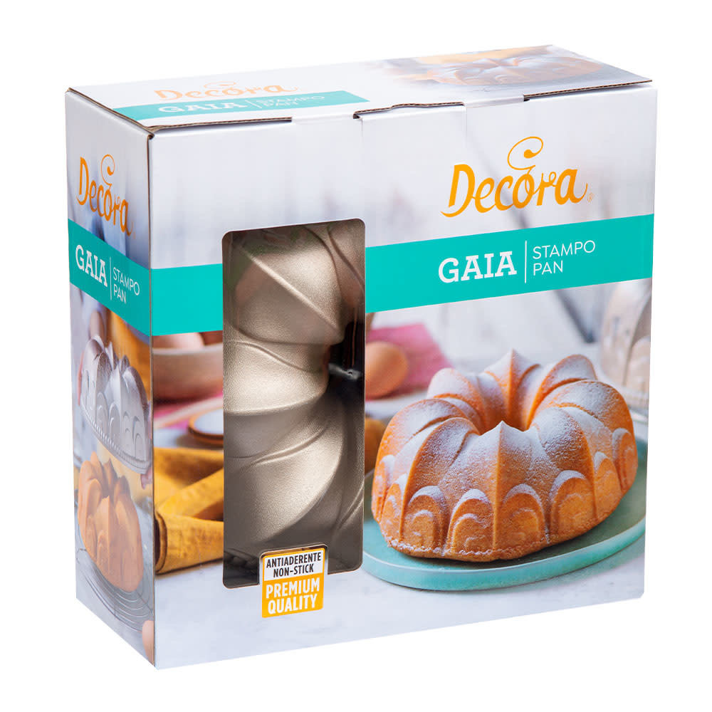 Decora Gegoten aluminium antiaanbak cakevorm, ontwerp Gaia, ⌀24 x 10 cm