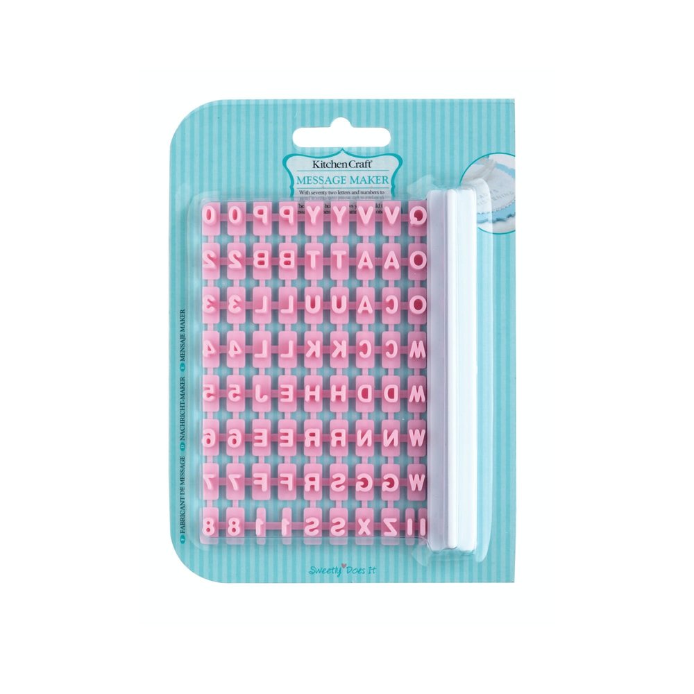 Alphabet message maker for fondant Alphabet message maker for fondant