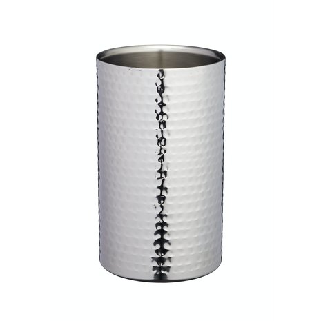 BarCraft Luxury wine cooler with hammered stainless steel BarCraft Luxury wine cooler with hammered stainless steel